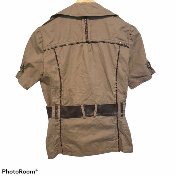 3 for $25 Urban Life Short Sleeve Khaki Blazer Small - Picture 2 of 5